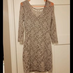 Chelsea & Violet Silver/Grey Dress
